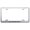 Brushed Chrome, variant on Honda Passport Stainless Steel Wide Body License Plate Frame (Black)