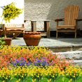 thumbnail image 2 of Flores artificiales falsas, 4 paquetes de plantas de arbustos verdes resistentes a los rayos UV para exteriores, macetas colgantes para interiores y exteriores, decoración de jardín para el hogar Zhivalor SNFLD1757, 2 of 6