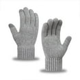 thumbnail image 2 of KyCheLot Knitted Gloves for Women and Men Full Finger Solid Color Outdoor Gloves Winter Trendy Thermal Gloves, 2 of 5