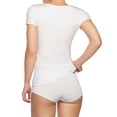thumbnail image 4 of Bamboo basics Camiseta de mujer KATE, paquete de 4 - Camiseta interior, cuello redondo, camiseta simple Blanco S (Small), 4 of 4