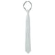 thumbnail image 1 of Corbatas de hombre preatadas de color sólido Inspire Chic para el Día del Padre, corbatas con cremallera, corbata ajustable para el cuello, corbata de boda para el novio, gris plateado, talla única, 1 of 6