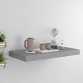 thumbnail image 1 of vidaXL Floating Wall Shelf Grey 50x23x3.8 cm MDF, 1 of 9