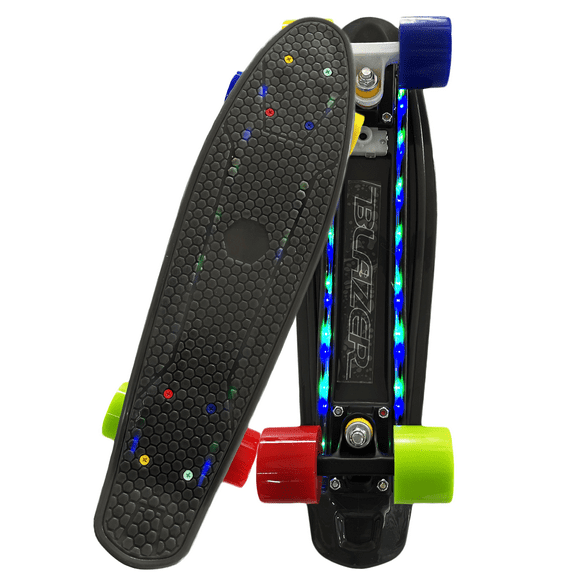 Patineta Blazer Pennyboard Negro con Luz LED JOF-2406LN