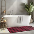 thumbnail image 2 of Red Black Plaid Checkered Pattern Kitchen Rug Mat,Kitchen Runner Rugs Non Skid Washable,Decorative Kitchen Floor Mats for Kitchen,Sink,Laundry,17"x47.2", 2 of 7