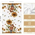 thumbnail image 6 of SM-XLHN Scarecrow Pumpkin Fall Kitchen Towels Dish Towels, 18x26 Inch Farmhouse Sunflower Thanksgiving Decoration Hand Towels Set of 4, 6 of 6