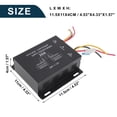 thumbnail image 6 of Trucks 24V Step Down to 12V Car Power Supply Module 20A Compatible Power Supply Converter Black 1 Pcs, 6 of 6