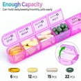 thumbnail image 5 of Zoksi Monthly Pill Organizer 1 Times a Day, 28 Day 4 Week Pill Box Organizer, One Month Pill Case, for Elderly, Daily Medcine Container for Vitamins, Supplement & Medication, 5 of 7