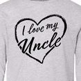 thumbnail image 4 of Inktastic I Love My Uncle in Black Chalk Heart Long Sleeve Youth T-Shirt, 4 of 5