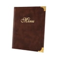 thumbnail image 1 of Terraxo Menus Cover for Service Guide Book Refillable Menu Organizer Price List Book Coffee, 1 of 8