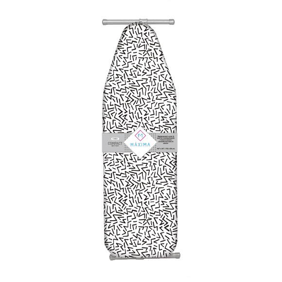 Funda Repuesto para Burro de Planchar Compact Fun Better 112cm X 36cm 100% Algodon + Teflon Maxima Hogar