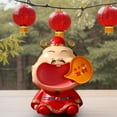 thumbnail image 6 of kowaku Cai Shen Feng Shui Chinese God of Wealth Statue Desktop Home God of Fortune Figurine Sculpture for Office, Store,Housewarming B, 6 of 8