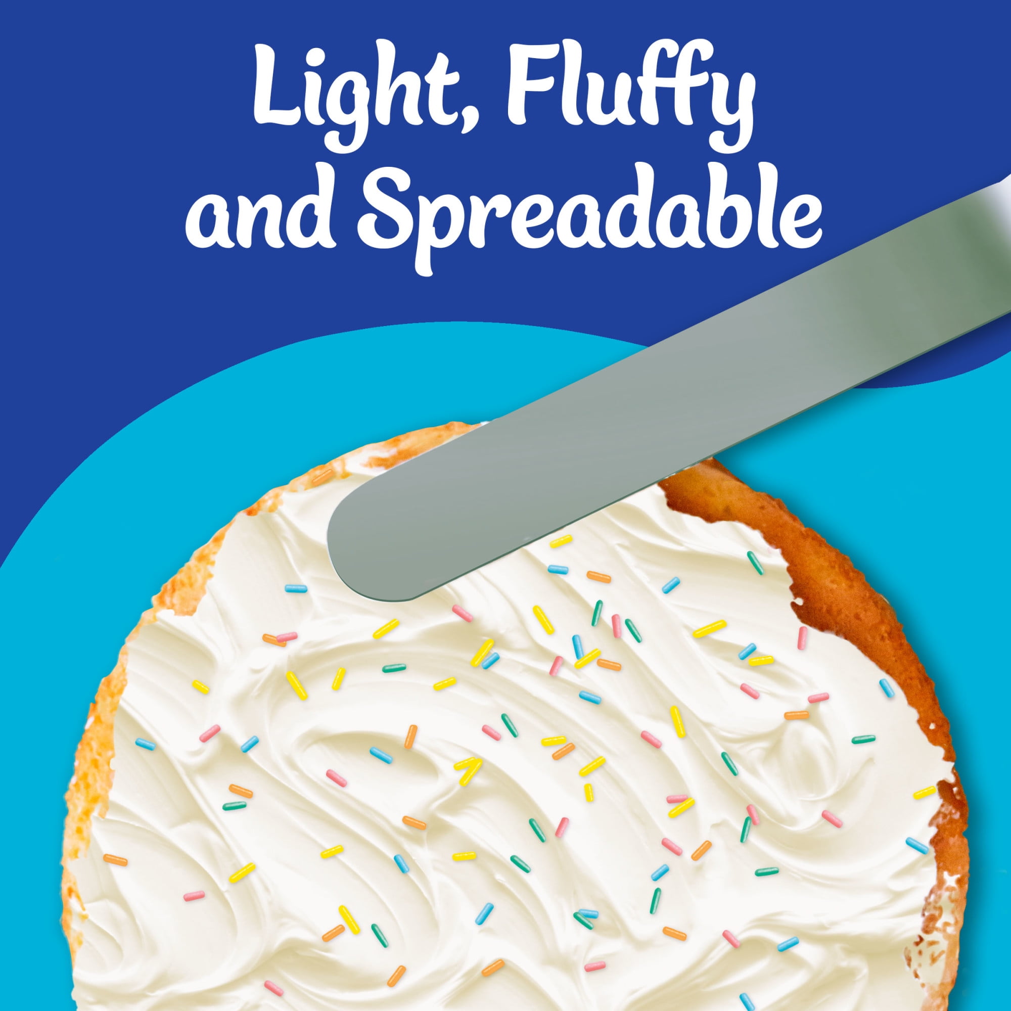 (8 pack) Pillsbury Funfetti Whipped Vanilla Frosting, 12 oz Tub