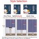 thumbnail image 3 of Morandi Abstract Door Curtain Peephole Proof Household Partition Curtain Hole Free Bedroom Half Curtain Kitchen Doorway Curtain Customization W33.5" X, 3 of 4