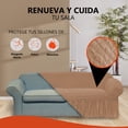 thumbnail image 4 of LABBA Fundas Elásticas para Sillones con Olanes, Juego de 3 Piezas, para Sofá Individual/Love Seat/Tres Plazas Color Nude, 4 of 8