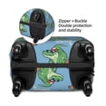 thumbnail image 2 of Yiaed Crocodile Riding Skateboard Print Travel Luggage Cover Suitcase Protector Fits 18-32 Inch Luggage Wheel Covers Patterned Elastic Luggage Anti-scratch（No luggage）-Large, 2 of 5