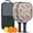 Pioneer Flower Floral, variant on Pickleball Paddles Set,Pioneer Flower Floral Print Pattern Fiberglass Surface Pickleball Racket Set with 2 Indoor Outdoor Pickleball Balls and Pickleball Bag,Pickle-ball Equipment