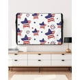 thumbnail image 5 of 4th of July Outdoor TV Cover 48 to 50 Inch Weatherproof, USA Star Independence Day Patriotic 600D Oxford TV Covers with Waterproof Zipper, Outside Flat TV Screen Protector Size 48"W x 30"H x 4.5"D, 5 of 7