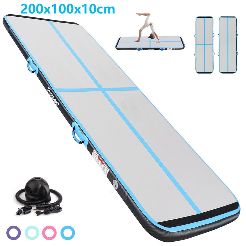 FBSPORT Inflatable Air Gymnastics Mat Training Mats 4/8 inches