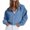 Light Blue-Sweatshirts, variant on AGWOLF Womens Zip Up Hoodies Oversized Cropped Hooded Sweatshirts Jacket Preppy Long Sleeve Tops Fall Winter Clothes