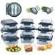 thumbnail image 1 of Juego de Contenedores de Vidrio con Tapa Hermética y Cubiertos 9 piezas Gaon, 1 of 10