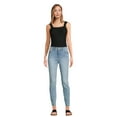 thumbnail image 2 of Time and Tru Women's High Rise Skinny Jeans, 27", 29” Inseams, Sizes 2-22, 2 of 5