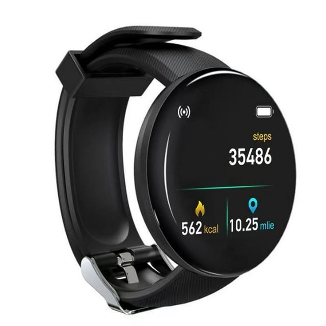 Reloj inteligente Amaze Fit para hombre, reloj inteligente Android de 38 mm, reloj inteligente D18S BT4.0, reloj inteligente para dormir y fitness, resistente al agua, pantalla mejorada de 1,44
