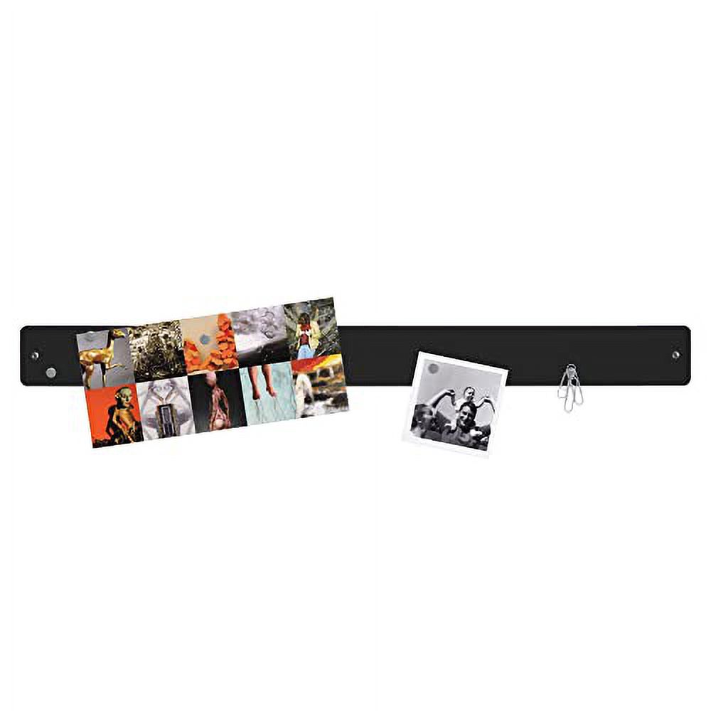 Three By Three Seattle Magnetic Strip Bulletin Board – 30,5 X 7,6 Cm, Weiß, Mit Magneten & Halterung