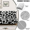 thumbnail image 3 of SCRAWLGOD Cow Print Black White Stretch Armless Futon Cover, Machine Washable Futon Couch Cover with Elastic Bottom, Dust Proof Sofa Cover, Soft Furniture Bed Protector, 3 of 7