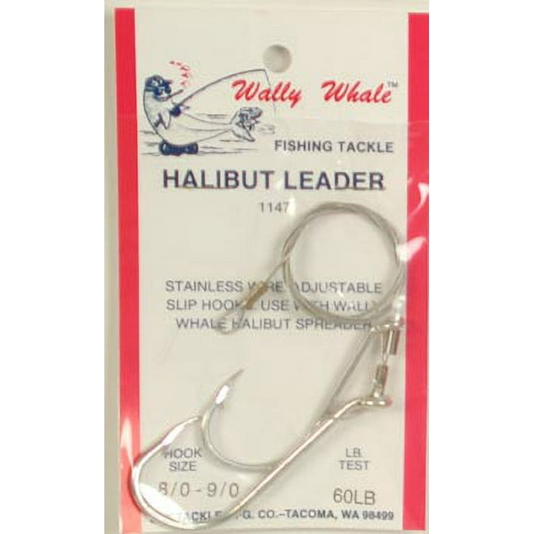 Zak Tackle Halibut Leader Fishing Line, 200# Wire, 8/0 - 9/0 Hook