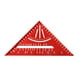 thumbnail image 2 of Transportador Cuadrado de Carpintero DYNWAVEMX Aleación de Aluminio Rojo 7,28''x7,28''x10,24'', 2 of 8