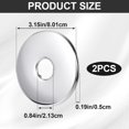 thumbnail image 2 of Brida para brazo de ducha Isslly de acero inoxidable de 8 cm, 2 unidades, 2 of 7
