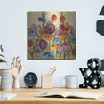 thumbnail image 6 of Luxe Metal Art 'Garden Hues 1'  by Silvia Vassileva Metal Wall Art, 12" x 12", 6 of 9