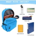 thumbnail image 2 of travel backpack school bag, light blue backpack, laptop, 2 of 5