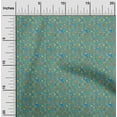 thumbnail image 1 of oneOone Cotton Jersey Teal Blue Fabric Batik Dress Material Fabric Print Fabric By The Yard 58 Inch Wide, 1 of 4