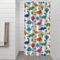 thumbnail image 2 of Dinosaur and Tree Pattern Shower Curtain 36"x72" ,Bathroom Decorative Shower Curtains Set with 12 Hooks,Modern Waterproof Washable Shower Curtain, 2 of 6