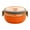 Orange, variant on Portable Lunch Box, Stainless Steel Food Double Bowl, Portable Bowl Drink Water Bowl Travel Double Layer, Circular Fresh-keeping Box Stainless Steel Insulated Office Worker Lunch Box Bento Boxes
