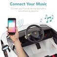 thumbnail image 6 of Best Choice Products Kids 12V Ride On Lamborghini Aventador SV Sports Car Toy w/ Parent Control, AUX Cable - White, 6 of 7