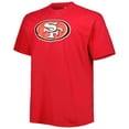 thumbnail image 2 of Men's Fanatics Christian McCaffrey Scarlet San Francisco 49ers Big & Tall Player Name & Number T-Shirt, 2 of 3