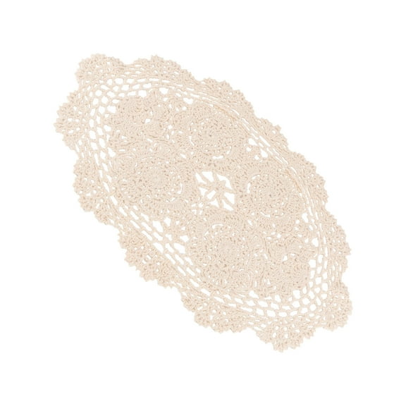 TAILTOSS 1Pcs Cotton Table Cloth Beige Rectangular 17.7x11.8in For Homeowners And Comfortable Use