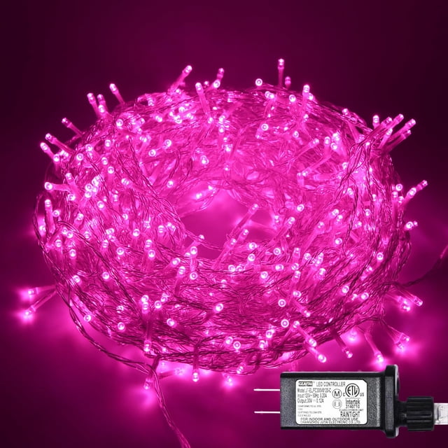 Cadena de luces LED ILLUMINEW 800, color rosa, 100 m, para interiores y exteriores
