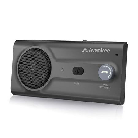 Dual Speaker Module (2018 Avantree CK11 Bluetooth Hands Free Car Kit, Connects with Siri & Google Assistant, Auto On Off, Wireless in Car Handsfree Speakerphone, 2W Powerful Speaker, Dual Link Connectivity & Visor)