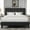 Dark Grey, variant on Novilla Queen Bed Frame with Headboard, Bed Frame Queen Size with Wood Slats Support,Linen Upholstered Adjustable Headboard, No Box Spring Needed, Heavy Duty Feet, Easy Assembly, Beige