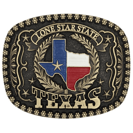 Montana Silversmiths Unisex Lone Star Heritage Attitude Buckle Brass One Size