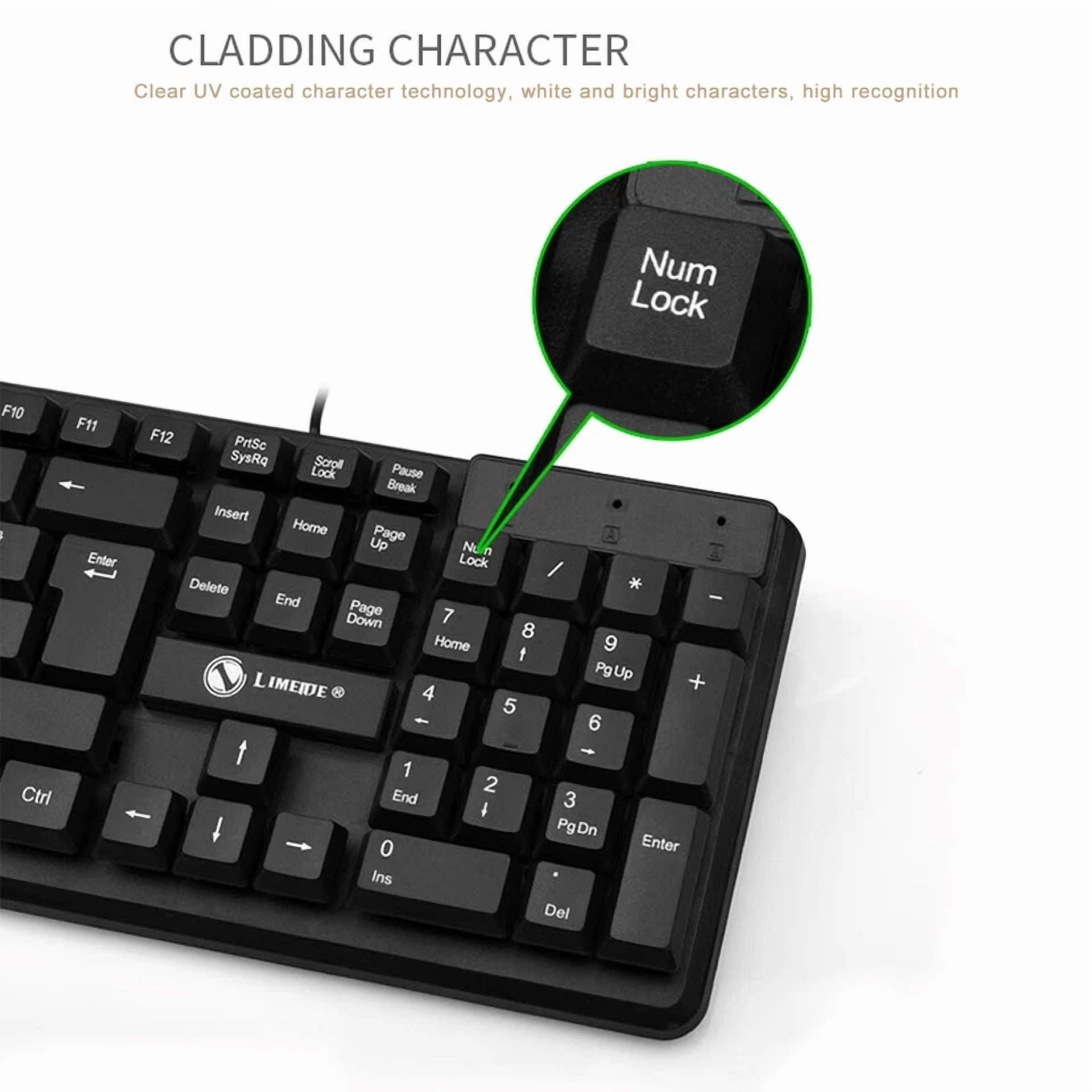 BUTTERFLY- Wired Usb Computer Keyboard For Work Office Game