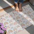 thumbnail image 4 of White Boho Bohemia Rainbows Clouds Stars Pattern Door Rugs,Washable Non Slip Door Mats Indoor,Decorative Door Mats,Entry Mat Indoor for Entrance,Bedroom,Kitchen,Bathroom,20"x32", 4 of 6