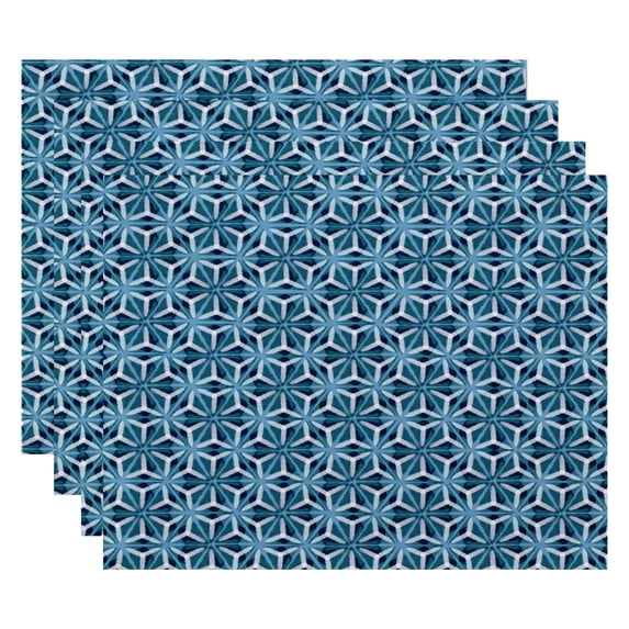 E by Design Water Mosaic Placemat - Set of 4