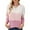 Pink, variant on Pdbokew Womens 2025 Fall Winter Sweaters Casual Long Sleeve Ribbed Knit Crew Neck Lightweight Pullover Black L