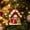 Green, variant on Plastic Gingerbread House Christmas Ornaments Set Soft Style Mini Hanging Pendants for Xmas Tree Holiday Party Decor, Shatterproof Festive Home Display with Strings