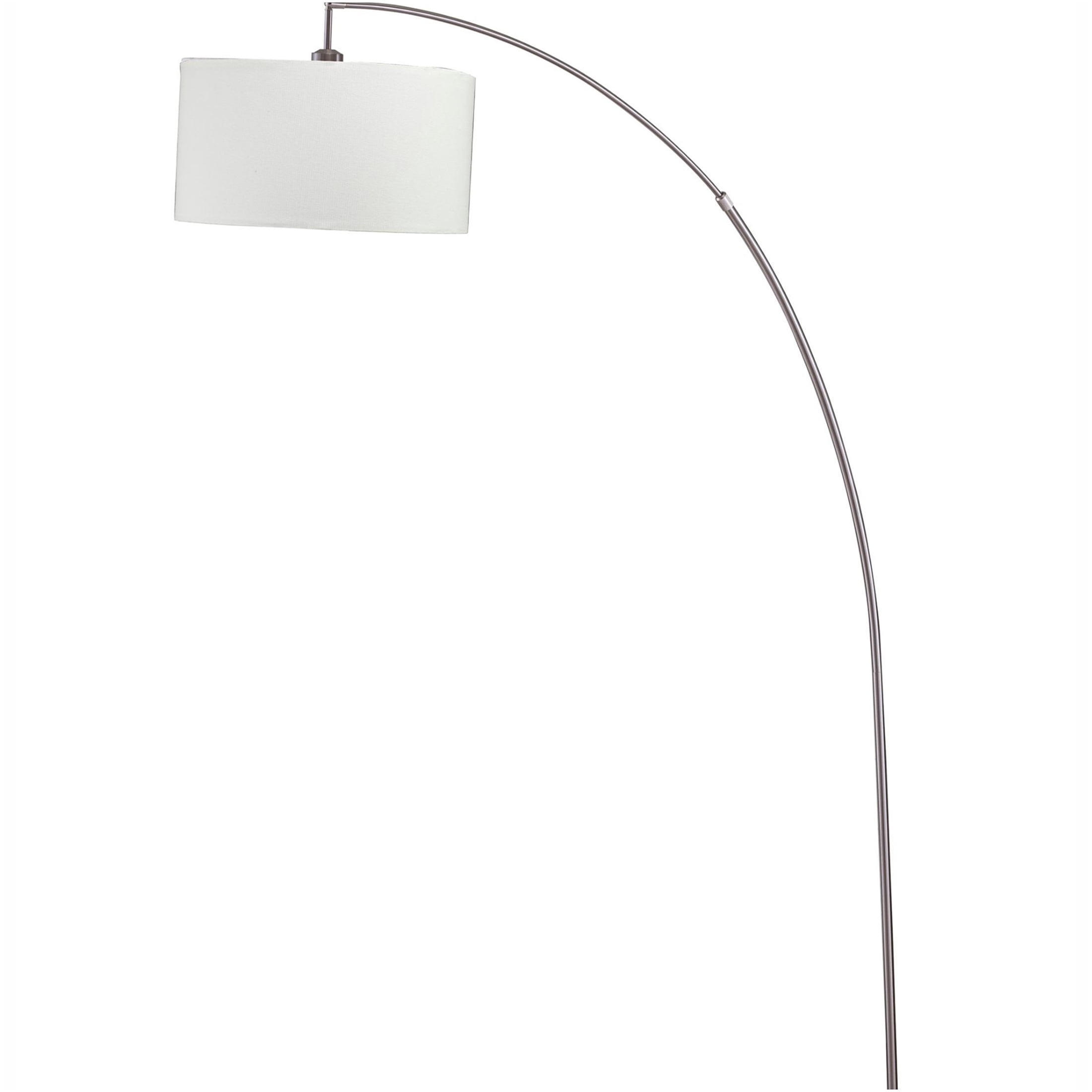 JERFIT Modern Arc Floor Lamp with Marble Base, Adjustable Arch Reading Light for Living Room, Bedroom, Office