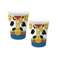 thumbnail image 4 of Suministros de fiesta de Toy Story de dibujos animados, vajilla desechable con tema de nubes blancas y cielo azul, taza para niños, decoraciones para fiestas de cumpleaños（9inch Plates-10Pcs, 4 of 5